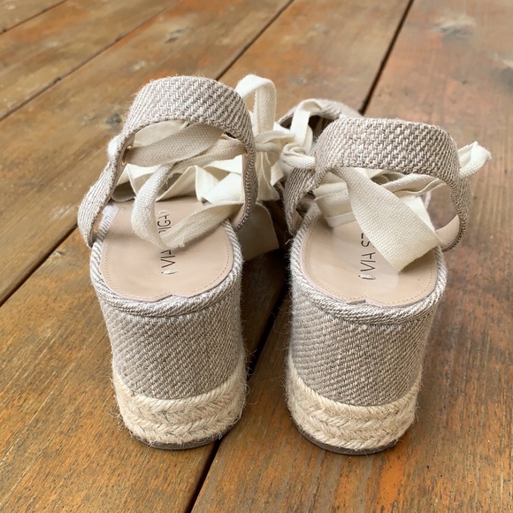 Via Spiga Ralina Espadrille Wedges Size 8.5 - Picture 4 of 9
